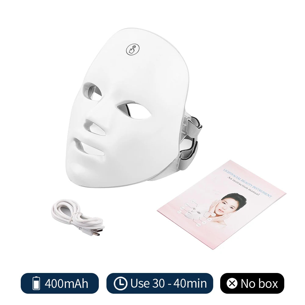 LED Glow Mask: tu Rutina de Cuidado Facial con 7 Colores de Luz ✨